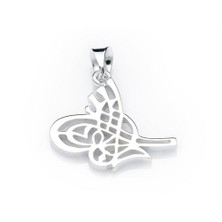 KENPAZAR Bayan Lili Gümüş Tuğra Kolye