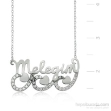 KENPAZAR Bayan Lili Meleğim Yazılı Kalp Kolye