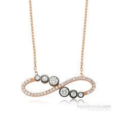 KENPAZAR Bayan Lili Gümüş Su Yolu Sonsuzluk Kolye