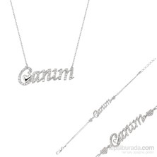 KENPAZAR Gumush Gümüş Canım Kalp Set