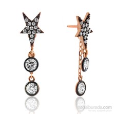 Tekbir Silver Gümüş Kutup Yıldızı Küpe