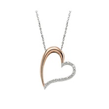 Gizzaro 0.07 Karat Pırlanta Pırlanta Kalp Kolye Gmy047