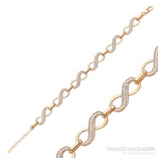 KENPAZAR Gumush Gümüş Rose Sonsuzluk Bileklik