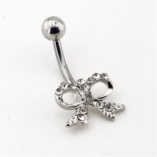 Solfera Taşlı Kurdela Göbek İçin Pıercıng P251