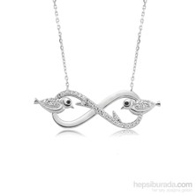KENPAZAR Bayan Lili Sonsuzluk Çalıkuşu Gümüş Kolye