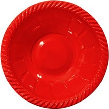 Kikajoy Roll Up Yuvarlak Kırmızı Plastik Kase 22 cm