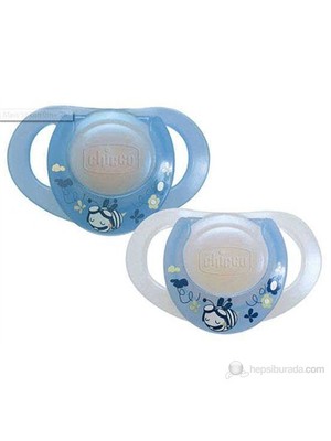 Chicco Physioring Mavi Silikon 4 ay+ 2'Lı