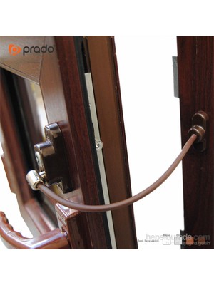 Penkid Anahtarlı Pvc Pencere Emniyet Kilidi (5 Adet) / Koyu Kahve