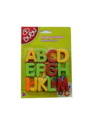 Bubu Mıknatıslı Harfler 26 Parça Gelişim Destekleyici Güvenli Kullanım