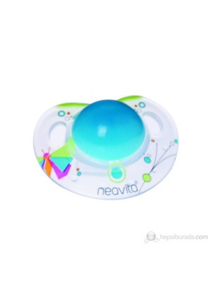 Neavita Ortodontik Silikon Gece Emziği Desenli (BPA%0) 3 ay+ / Mavi