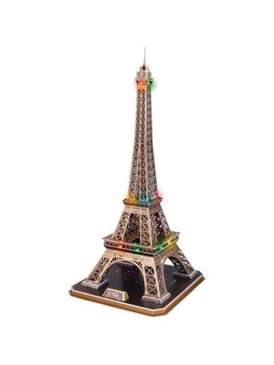 Cubic Fun 3D Puzzle 82 Parça Eyfel Kulesi (Led Işıklı)