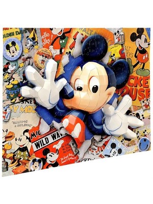 Mega Puzzles 200 Parça 3D Puzzle Breakthrough Mickey