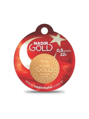 Nadir Gold 22 Ayar Külçe Gram Altın 0,5 Gr. (Yuvarlak)