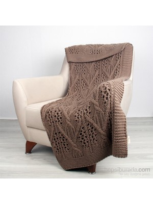 Betireshome Örgü Battaniye Moka