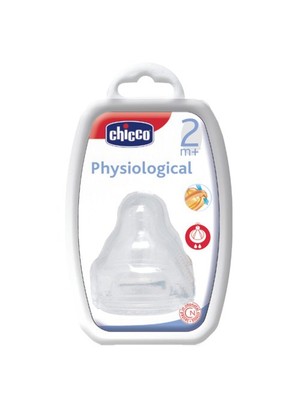 Chicco Fizyolojik Biberon Emziği 2 ay+ Orta Akış Silikon