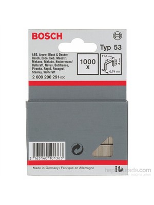 Bosch  - İnce Zımba Teli Tip 53 - 11,4 X 0,74 X 4 Mm