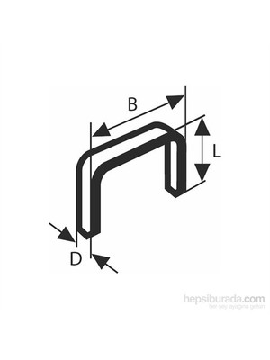 Bosch  - İnce Zımba Teli Tip 53 - 11,4 X 0,74 X 10 Mm