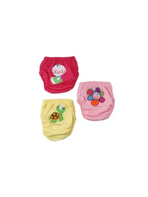 Story Baby Alıştırma Külodu Kaplumbağa, Çiçek ve Gözlüklü Çocuk