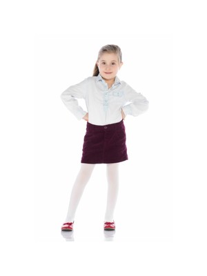 Penti Pretty Extra Cotton Cocuk Beyaz Kız Çocuk Külotlu Çorap