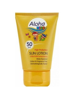 Aloha Spf50 Kids Sun Lotion 50 Ml - Çocuklar İçin Çanta Boyu Güneş Losyonu