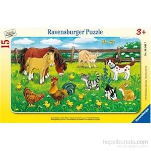 Puzzle / Çayırda Hayvanlar 15 Parça