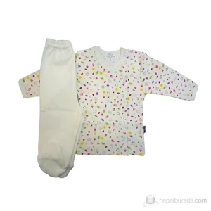 Sema Bebe Pijama Takımı / Krem
