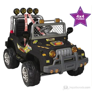 Mega Akülü Jeep / Siyah