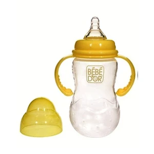 Ergonomik Geniş Ağız Biberon (330 ml.) / Sarı