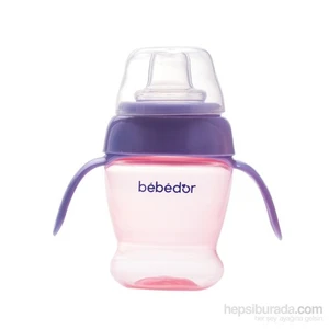 Damla Akıtmaz Silikon Su Oluklu Bardak / Pembe