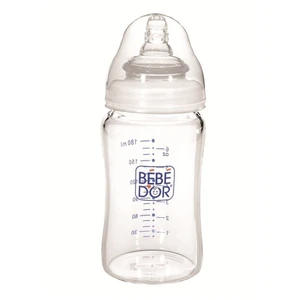 Isıya Dirençli Geniş Ağızlı Cam Biberon ( 180 ml.)
