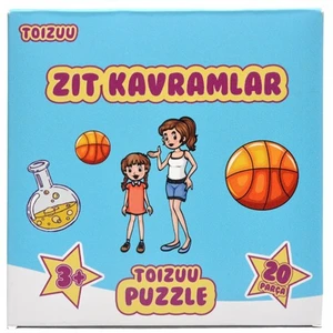 Zıt Kavramlar Kutulu Puzzle
