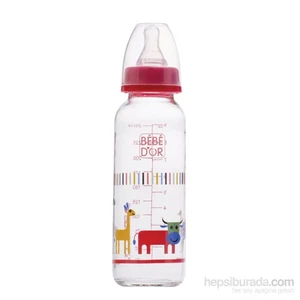 Cam Biberon SL 250 ml Kırmızı