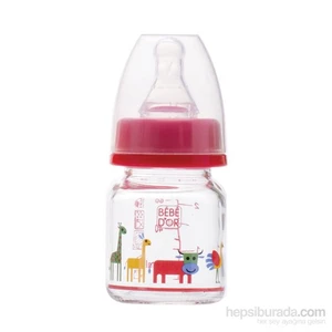 Özel Amaçlı Mini Cam Biberon 60 ml Kırmızı