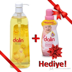 Şampuan / 750 ml + Dalin Konsantre Yumuşatıcı Soft / 300 ml