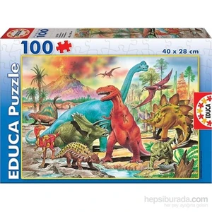 Dınasoures 100 Parça  Puzzle