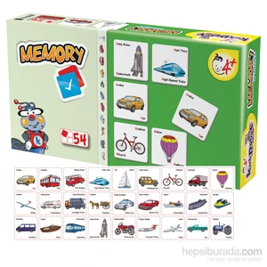 Kırkpabuc Taşıtlar (Hafıza Oyunu Karton Puzzle)
