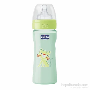 Wellbeing PP Renkli Biberon Unisex 250 ml Silikon Akış Ayarlı