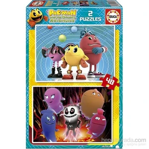 Pac - Man - 2X48 Parça Puzzle