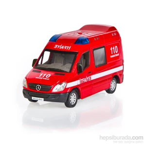 Işıklı Sesli 1:32 Mercedes Benz Sprinter İtfaiye Arabası