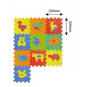 Sun Ta Toys Eva Hayvanlar 10 Parça Puzzle Oyun Matı
