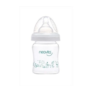 Geniş Ağız Isıya Dayanıklı Cam Biberon 120 Ml