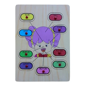 On Yıl Ahşap Puzzle İğneli