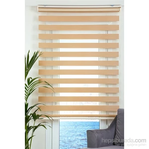 Bambu Zebra Perde Sütlü Kahve100x200