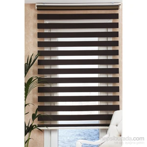 Bambu Zebra Perde Acı Kahve130x270