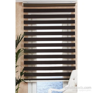 Bambu Zebra Perde Acı Kahve90x270