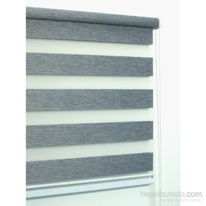 Gri Bambu Zebra Perde