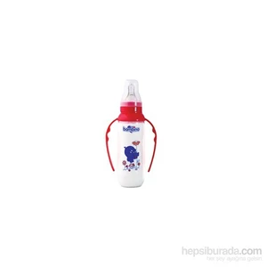 Silikon Kiraz Uçlu Kulplu Cam Biberon 250Ml (Bpa%0)