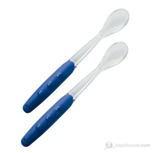 Silikon Uçlu Kaşık - 2'li Set / Mavi