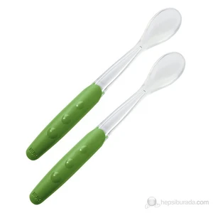 Silikon Uçlu Kaşık - 2'li Set / Yeşil