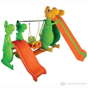 Oyuncu Dino Kaydırak Ve Salıncak Seti